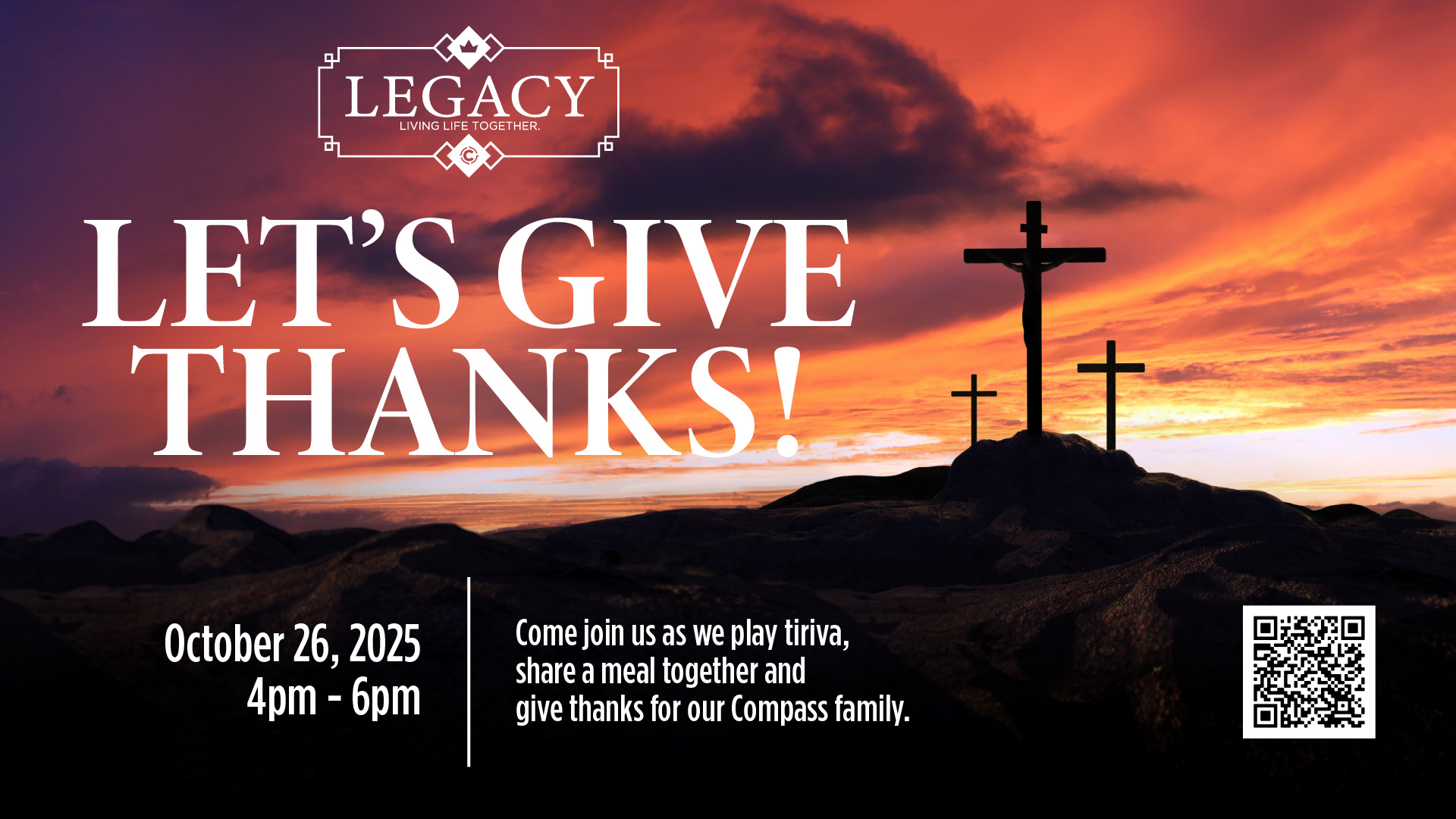 Legacy! Let’s Give Thanks!